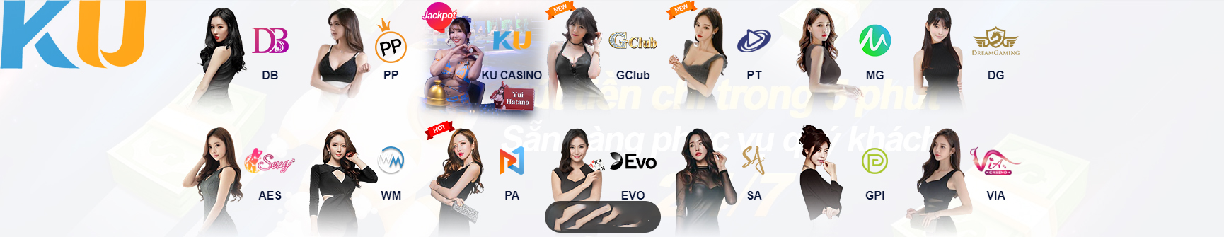 casino live các sảnh thể giới phong phú